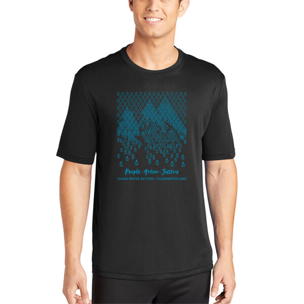 Adult Unisex Performance Short Sleeve T-Shirt (Droplets) Thumbnail